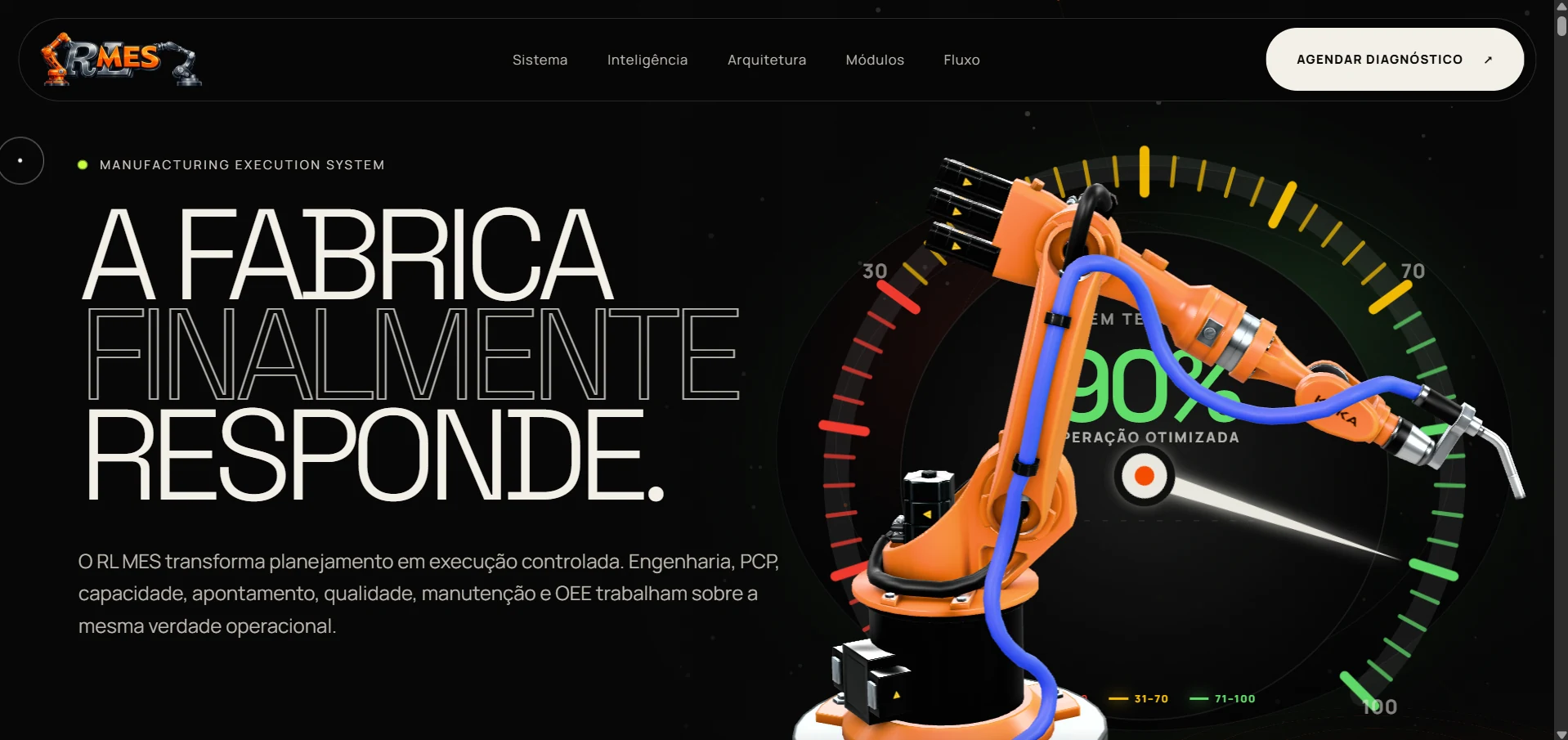 RL MES — projeto desenvolvido pela RL Solution Web