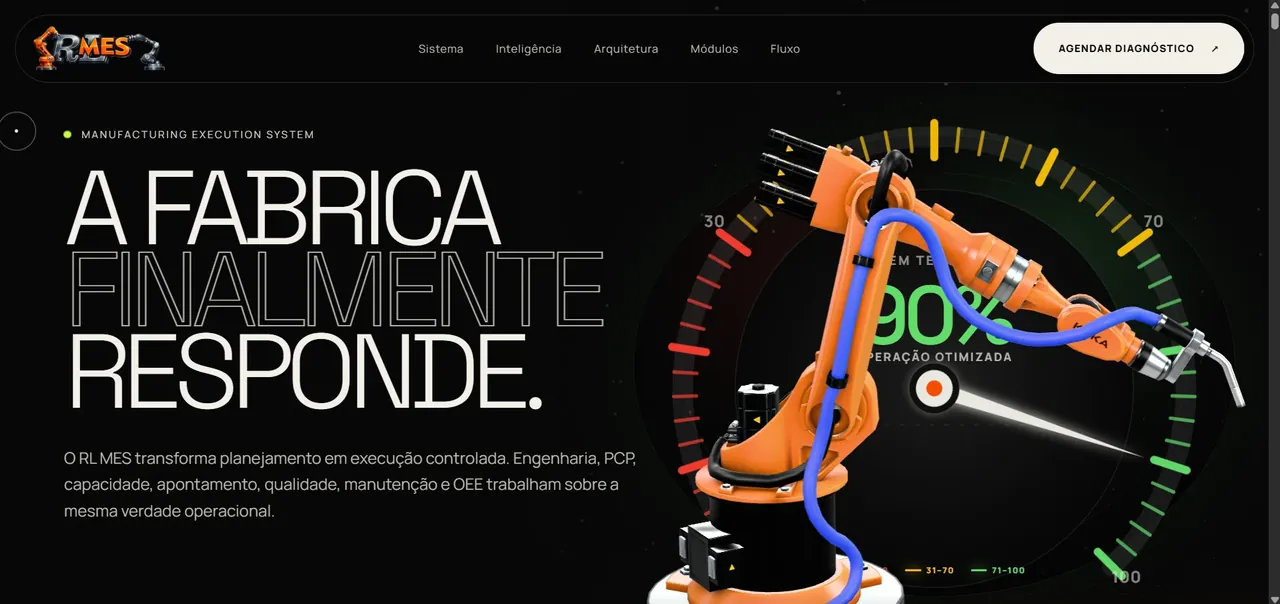 RL MES — projeto desenvolvido pela RL Solution Web