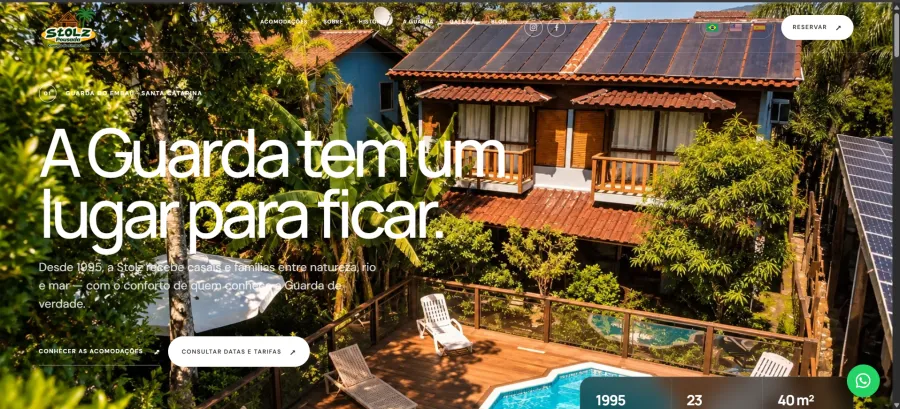 Pousada Stolz — projeto desenvolvido pela RL Solution Web